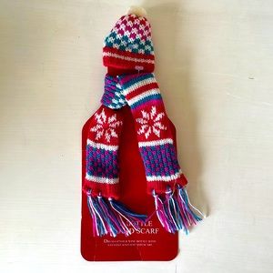 Wine bottle scarf and hat
